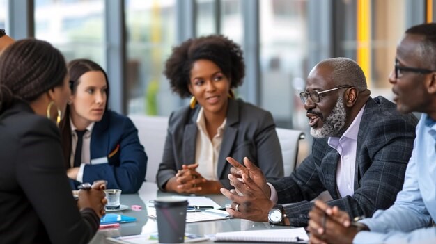 Consultants in a meeting